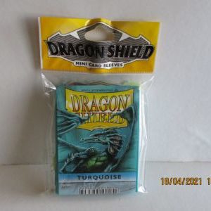 Small sleeves Turquoise, 50 sleeves