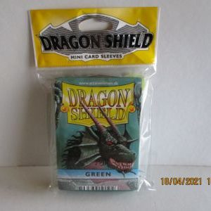 Small sleeves Green, 50 sleeves Dragon Shield