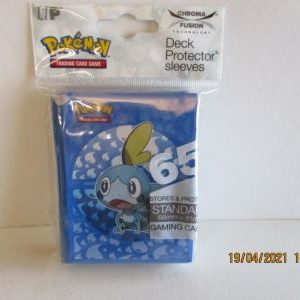 sleeves Pokémon blauw, 65 stuks