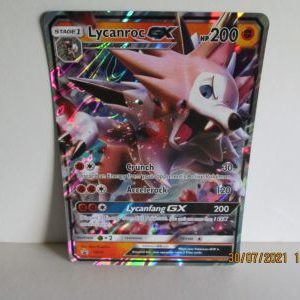 Oversized card Lycanroc GX