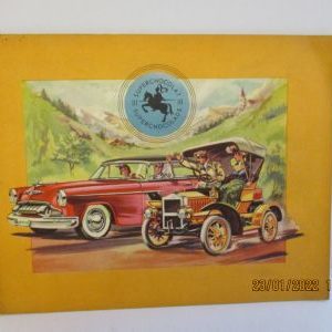 Historisch overzicht van de auto, uitgegeven door Chocolade Jacques