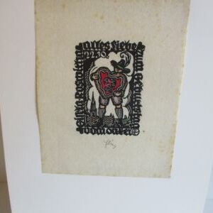 Otto Feil, Oostenrijk, lithografie wenskaart, 1937