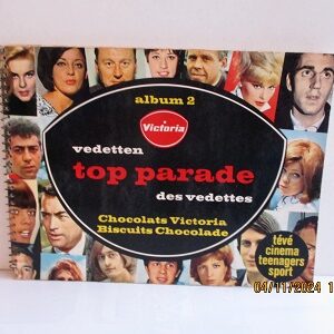 Vedetten Top Parade, album 2, uitgave chocolade-Biscuits Victoria