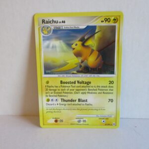 Raichu, prerelease card, Gold Stamp, 27/99, Platinum Arseus