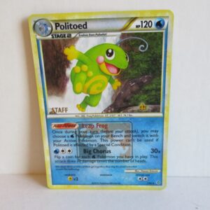 Politoed, holo league stamped Staff, 7/95, 2010, near mint