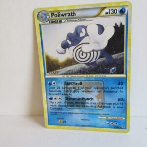 Poliwrath, Staff card, 21/95, stamped promo, Heartgold and Soulsilver, Near Mint
