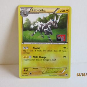 Zebstrika, league promo stamped holo reverse, Black & White, 42/114