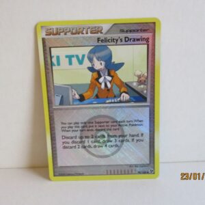 Felicity's Drawing, league promo stamped holo reverse, Great Encounters, 98/106