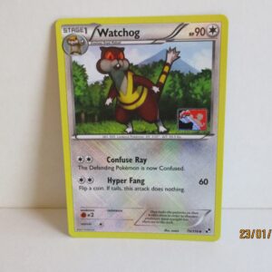 Watchog, league promo stamped holo reverse, Blak & White, 79/114