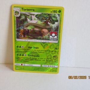 Torterra, League Stamped promo holo reverse, 9/156, Sun & Moon