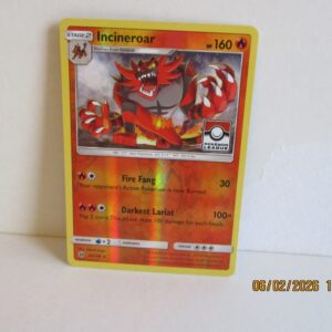 Incineroar, League stamped promo holo reverse, 26/149