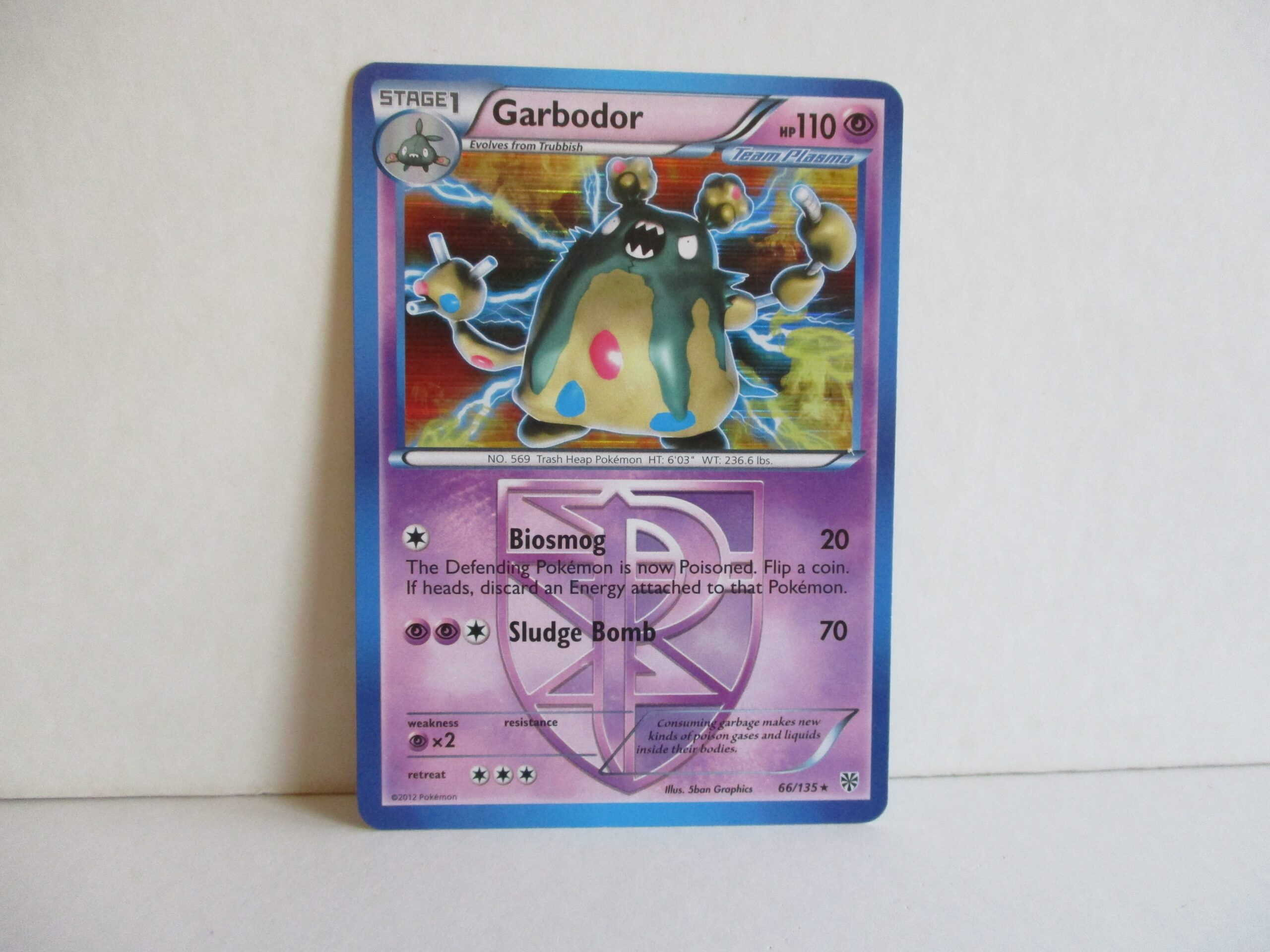 Garbodor, (PLS 66), Plasma Storm, RareHolo, Near Mint