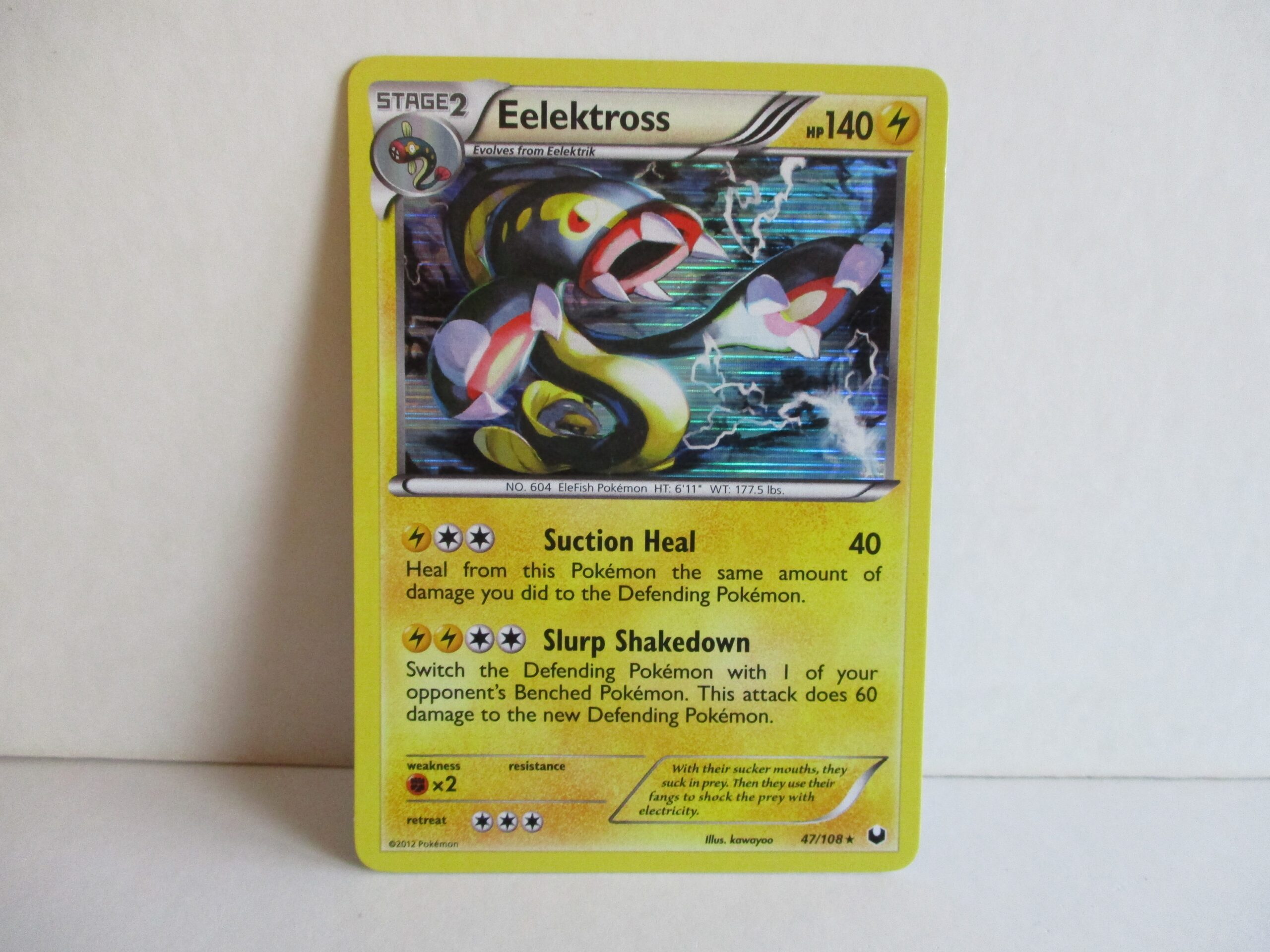 Eelektross, (DEX 47), Dark Explorers, RareHolo, Near Mint
