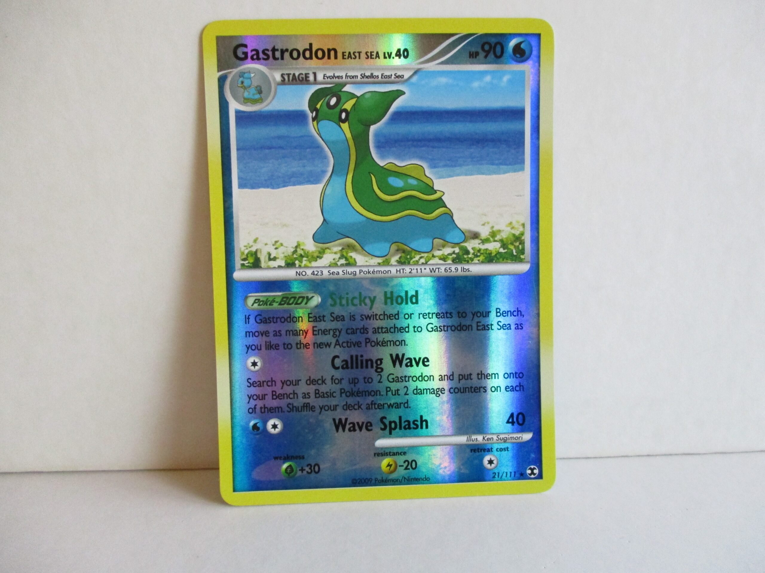 Gastrodon West Sea, Lv40 (SW 9),, Secret Wonders, RareHolo, Near Mint