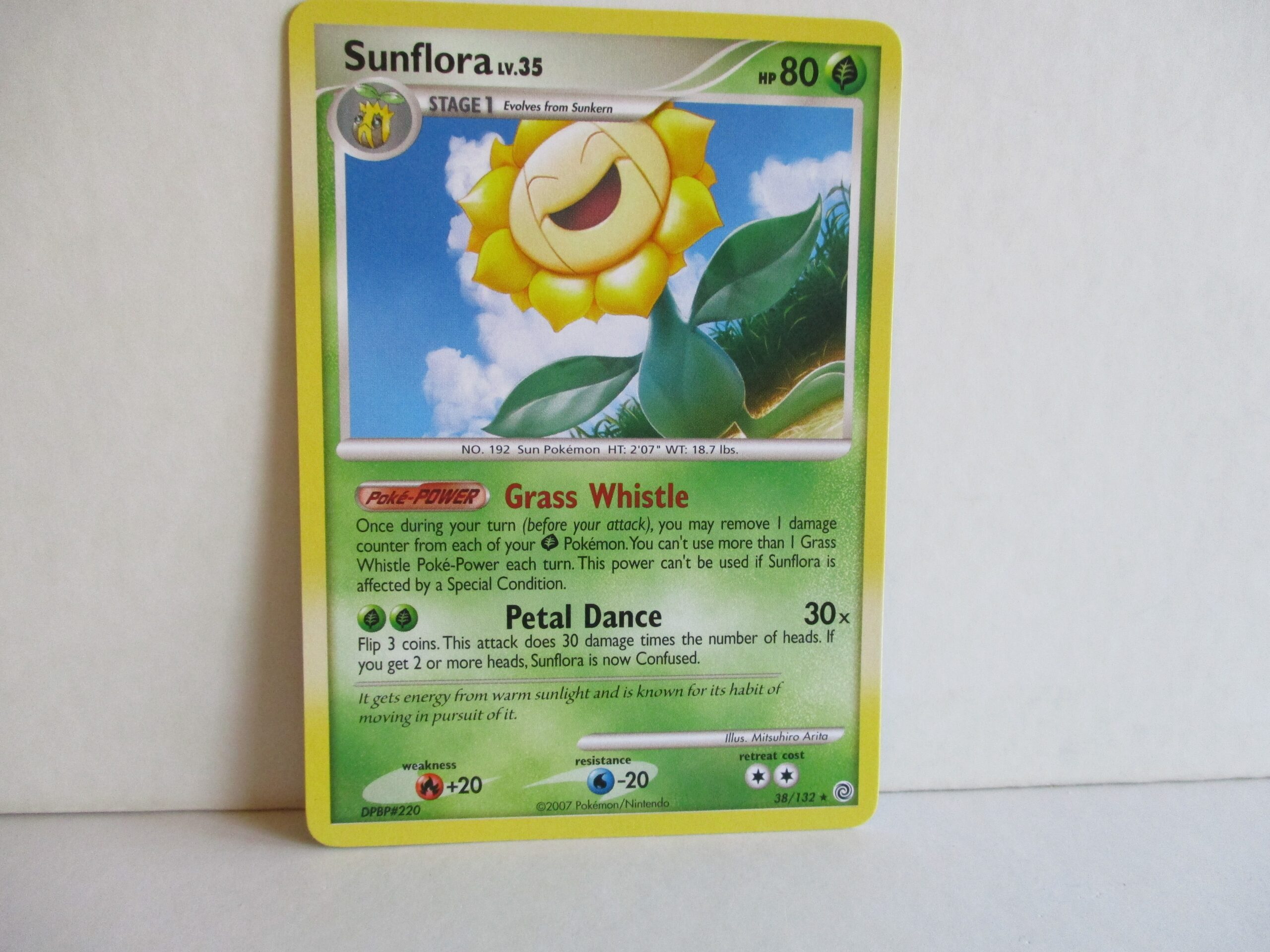 Sunflora, Lv 35, Secret Wonders, Rare, Near Mint