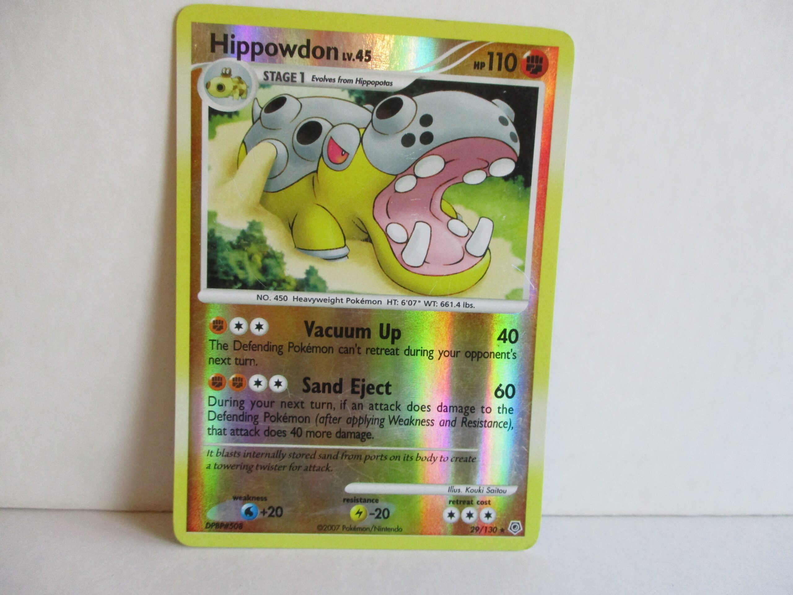 Hippowdon, Lv. 45, Diamond & Pearl, Rareholo, Near Mint