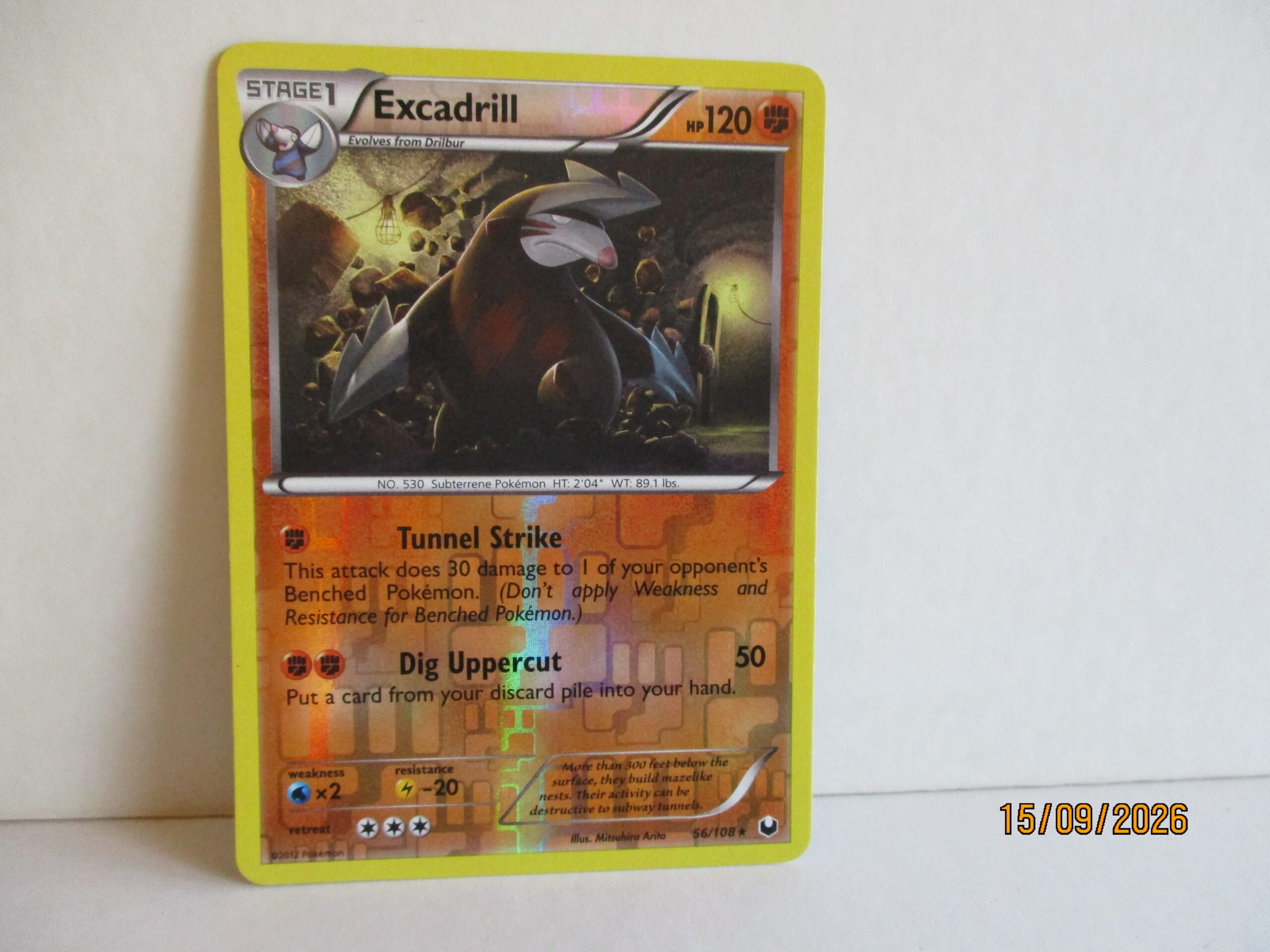 Excadrill, Dark Explorers, Rare,Reverse Holo, Near Mint