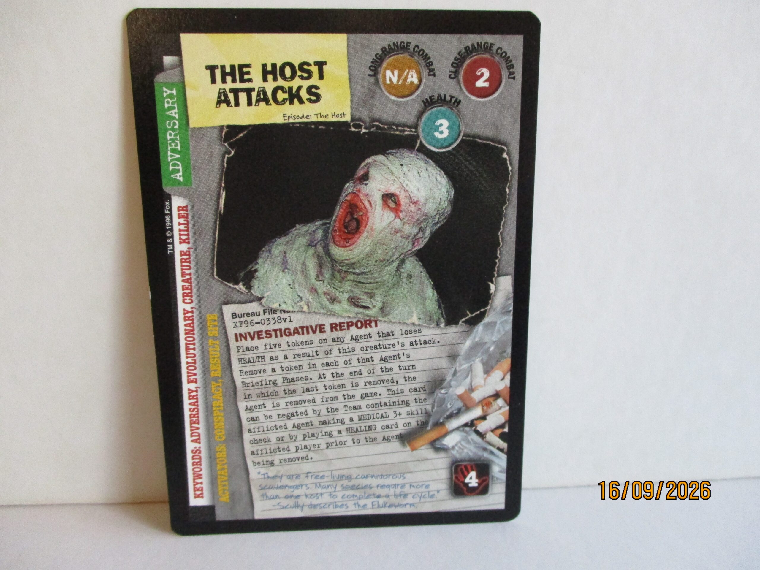 X-Files, Limited Edition, The Host Attack, Rare