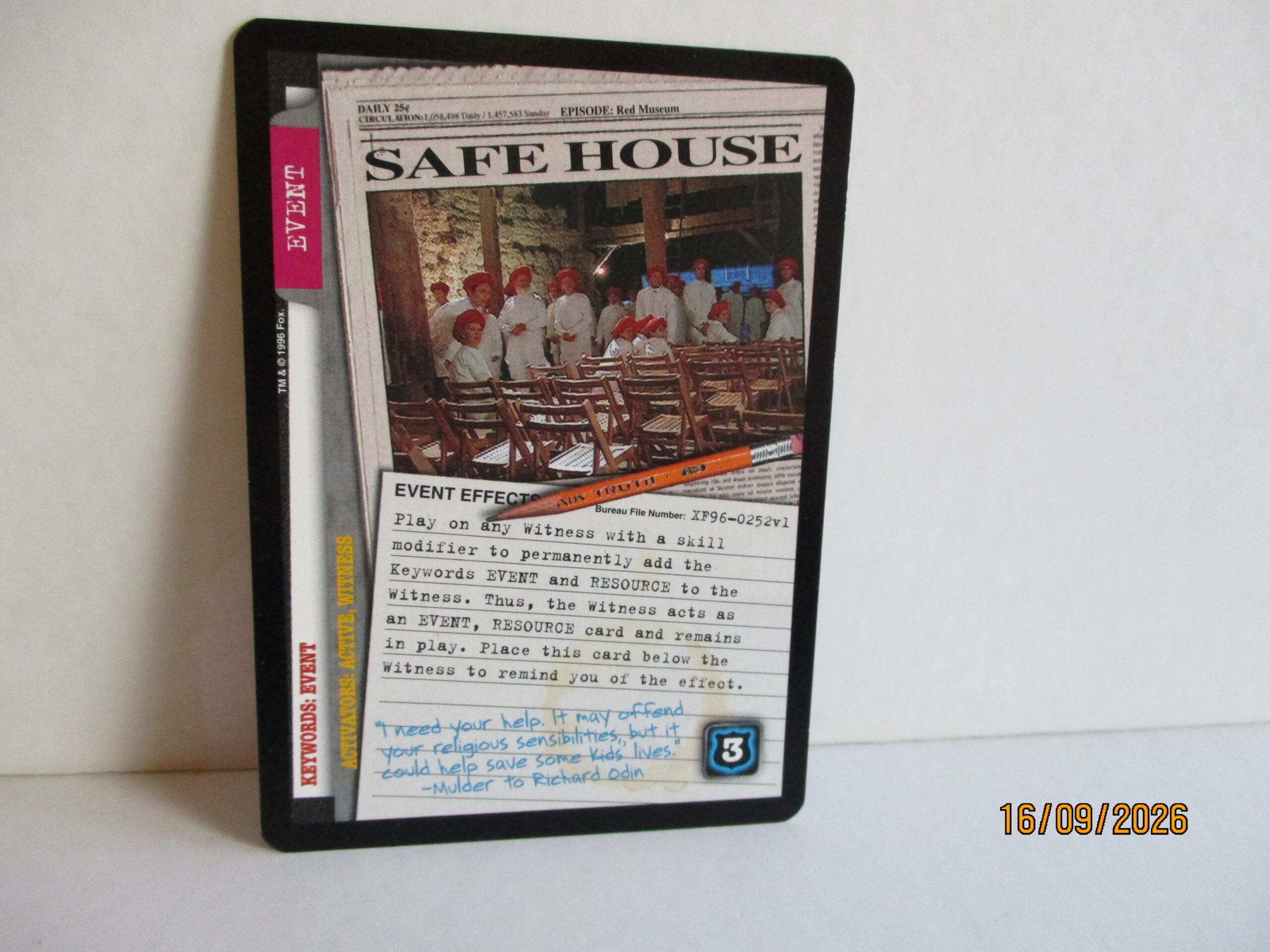 X-Files, Limited Edition, Safe House, Rare