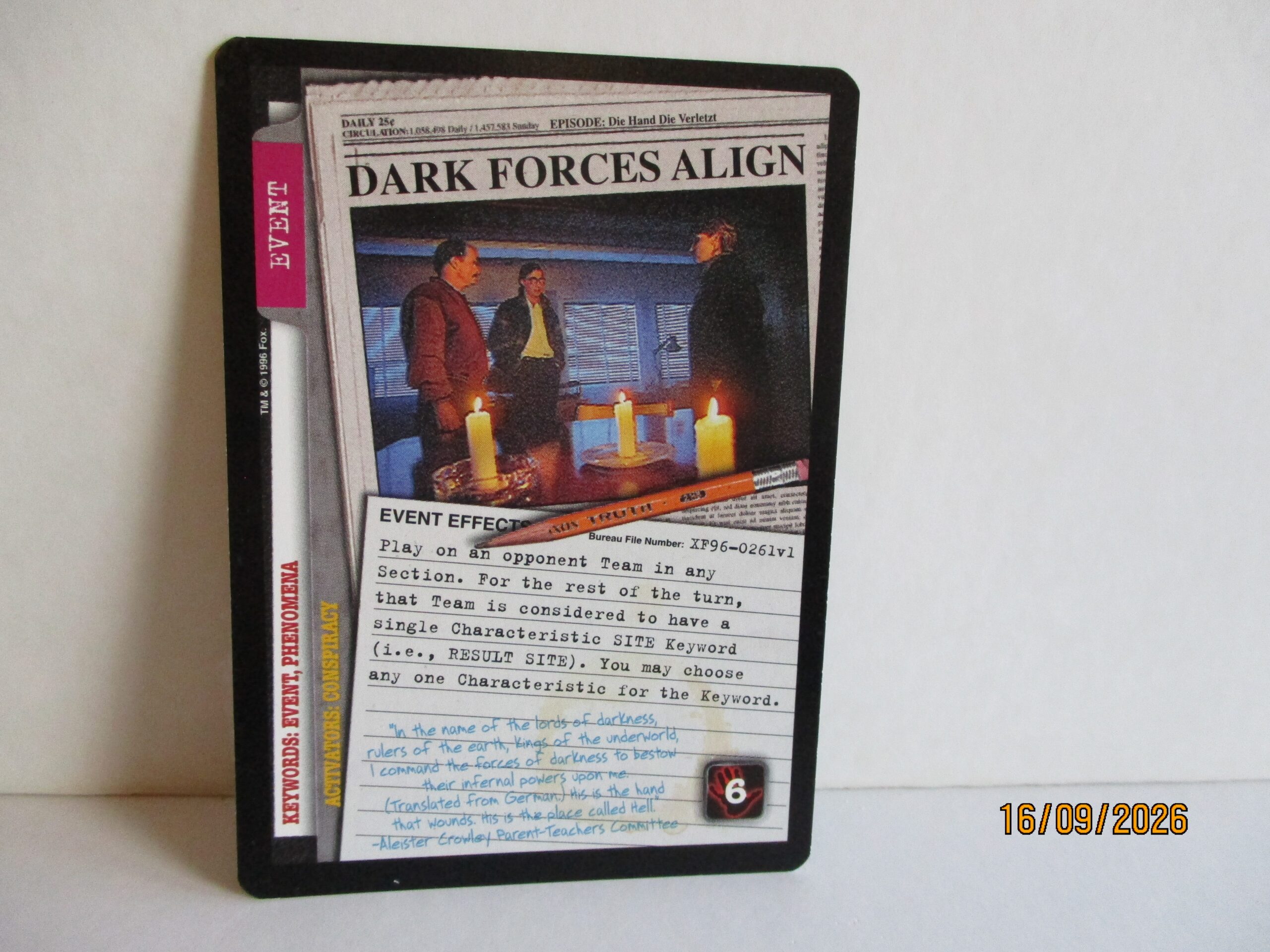 X-Files, Limited Edition, Dark Forces Align, Rare